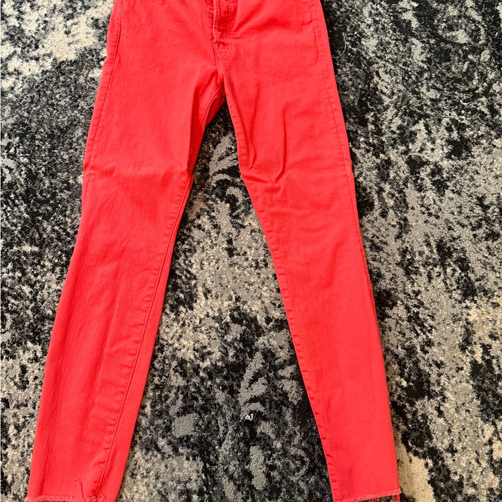 MOTHER Red Jeans